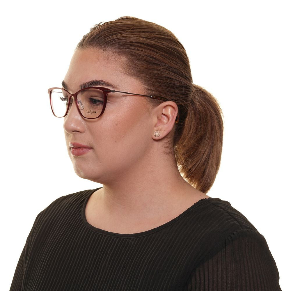 Red Women Glasses Frame Yohji Yamamoto