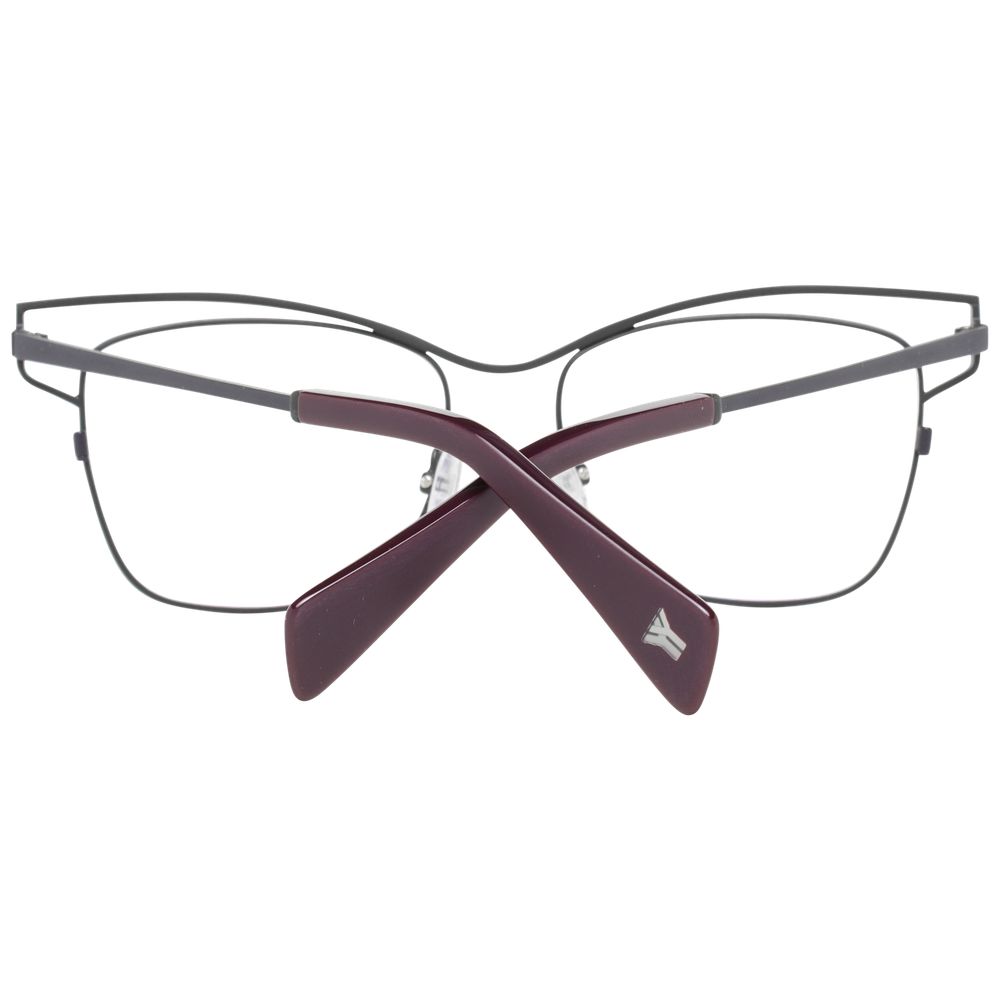 Gray Women Glasses Frame Yohji Yamamoto