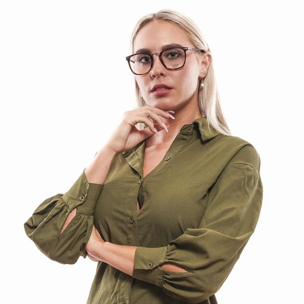 Brown Unisex Glasses Frame Lozza