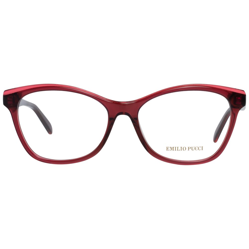 Red Women Glasses Frame Emilio Pucci
