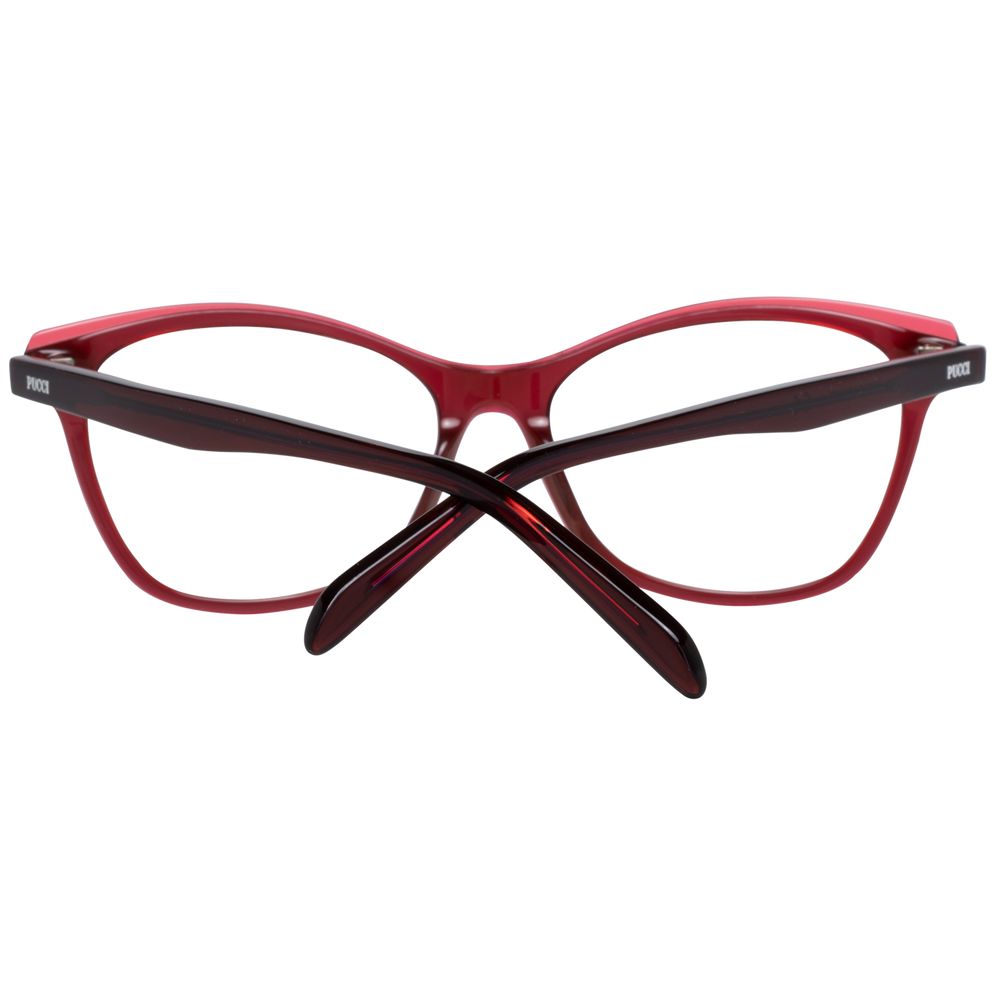 Red Women Glasses Frame Emilio Pucci