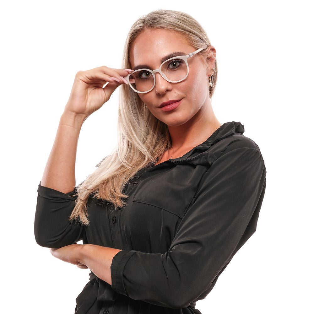 White Women Glasses Frame Swarovski