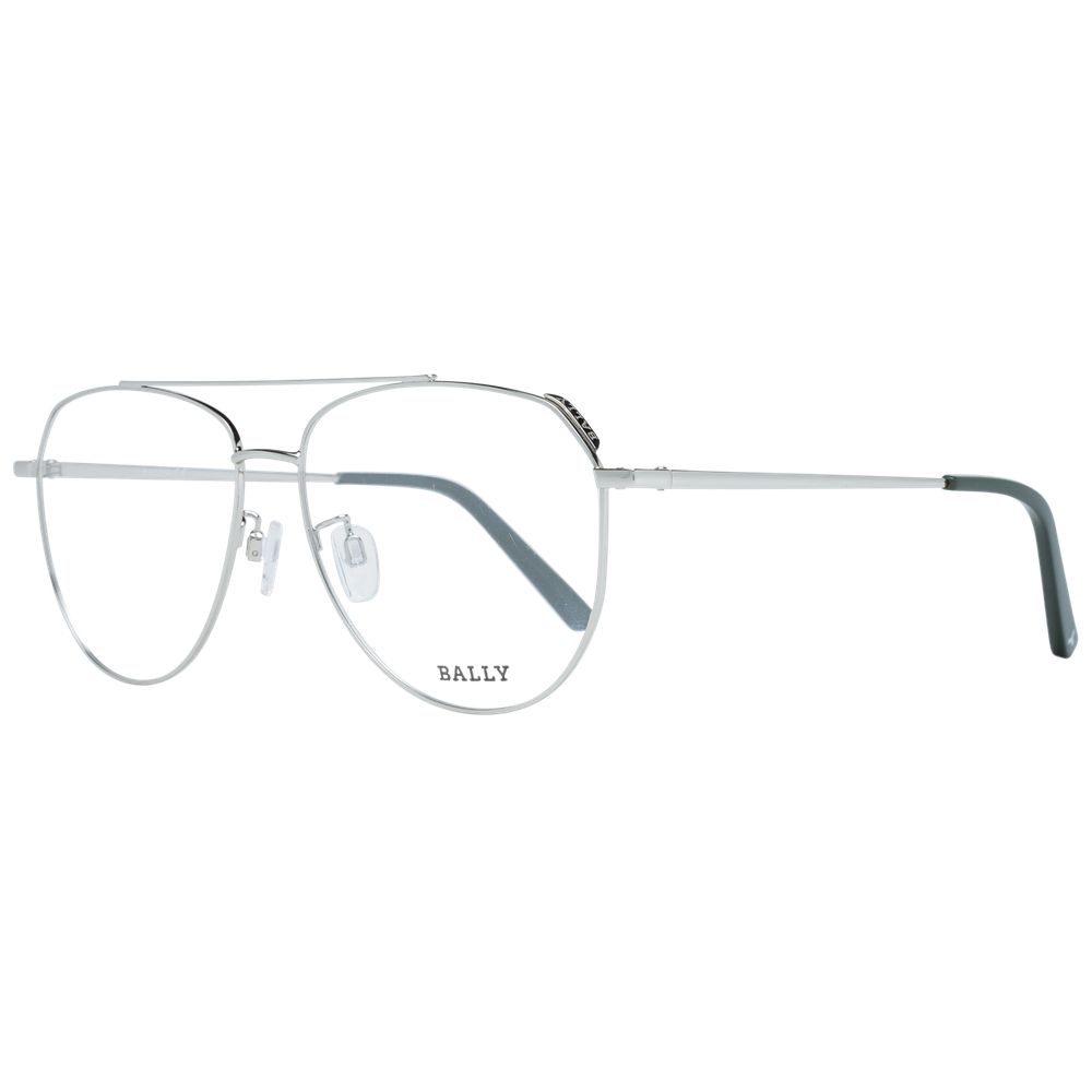 Silver Unisex Glasses Frame Bally