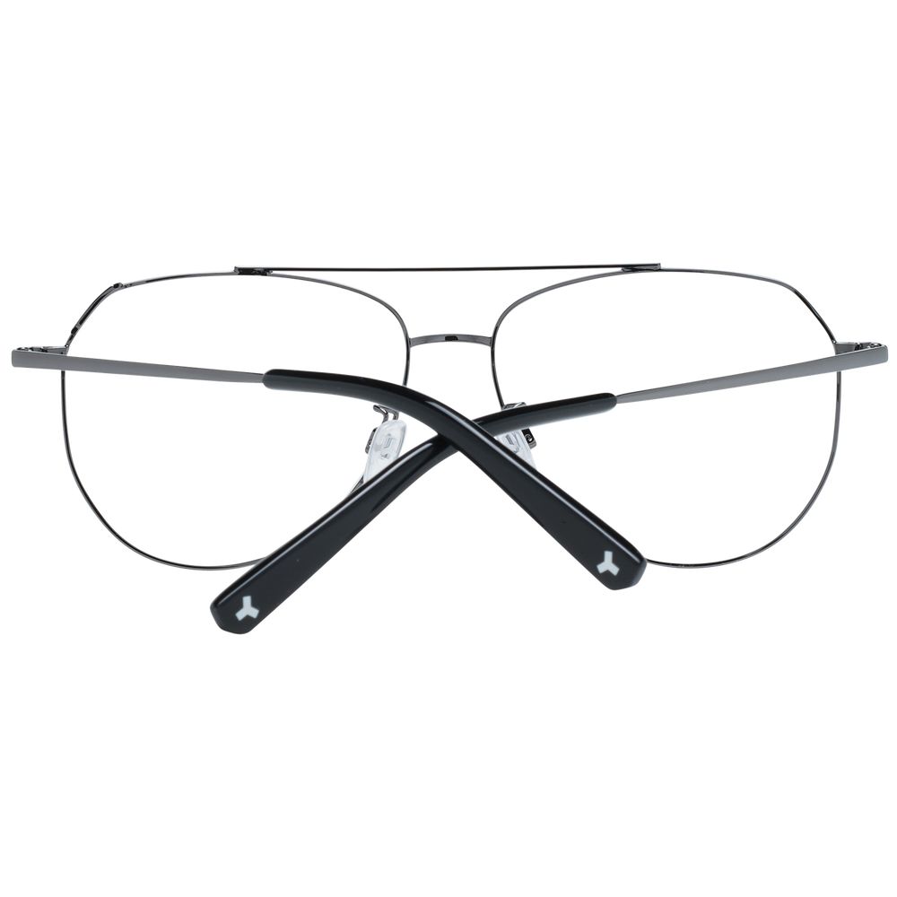Gray Unisex Glasses Frame Bally