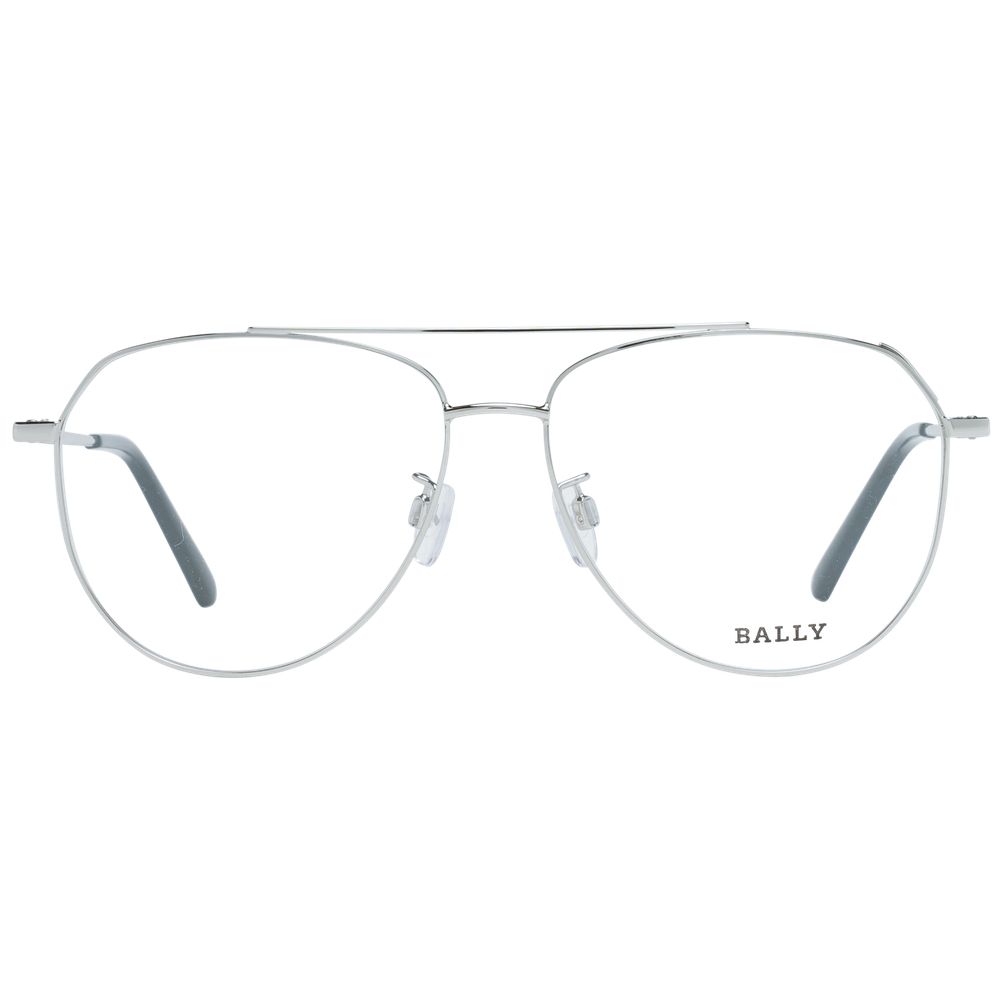 Silver Unisex Glasses Frame Bally