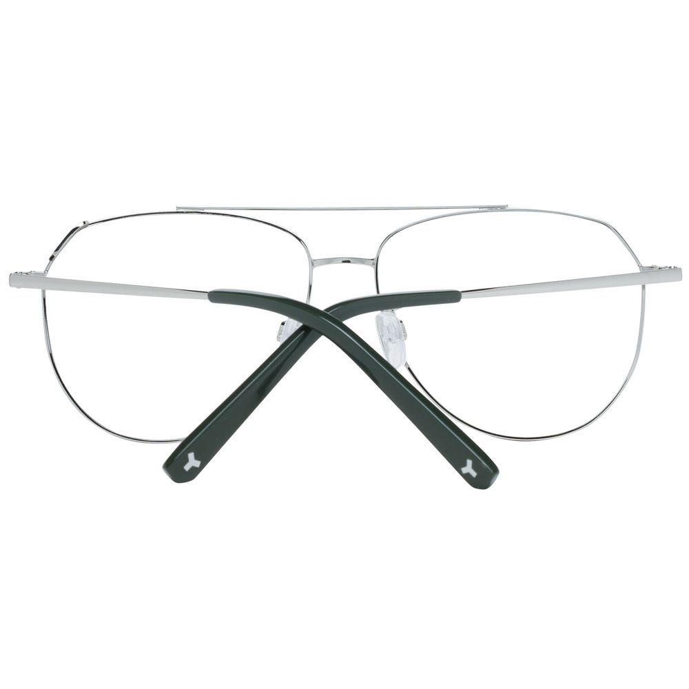 Silver Unisex Glasses Frame Bally