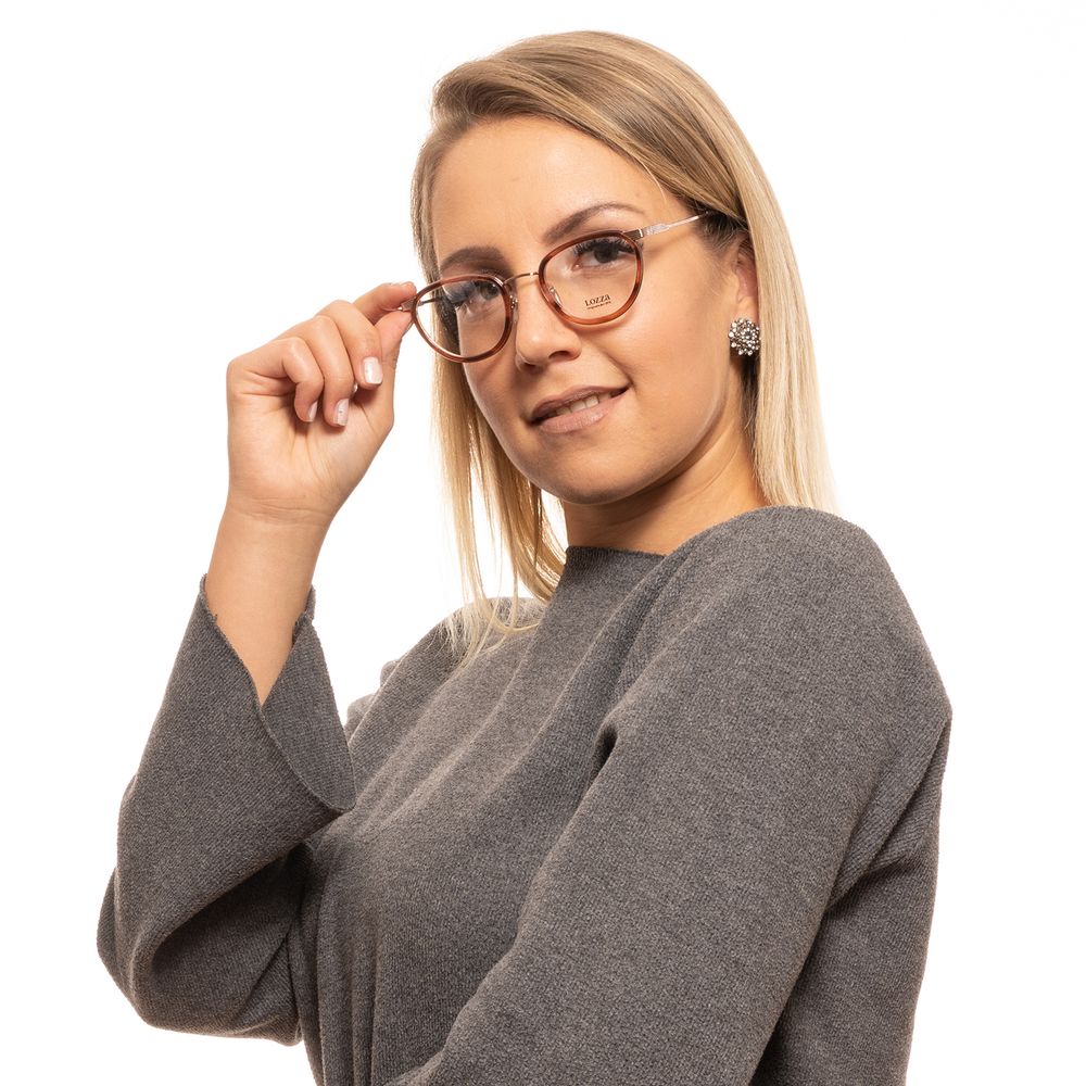 Brown Women Glasses Frame Lozza