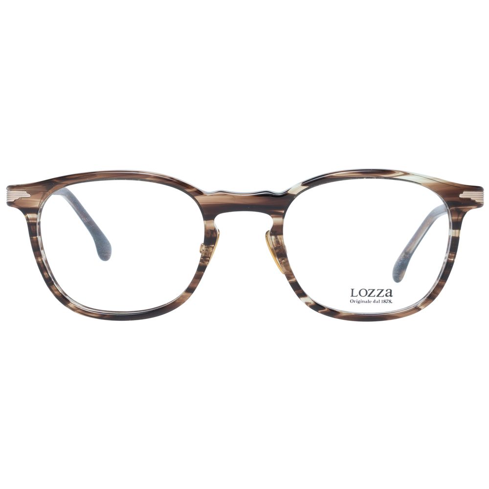 Brown Men Glasses Frame Lozza