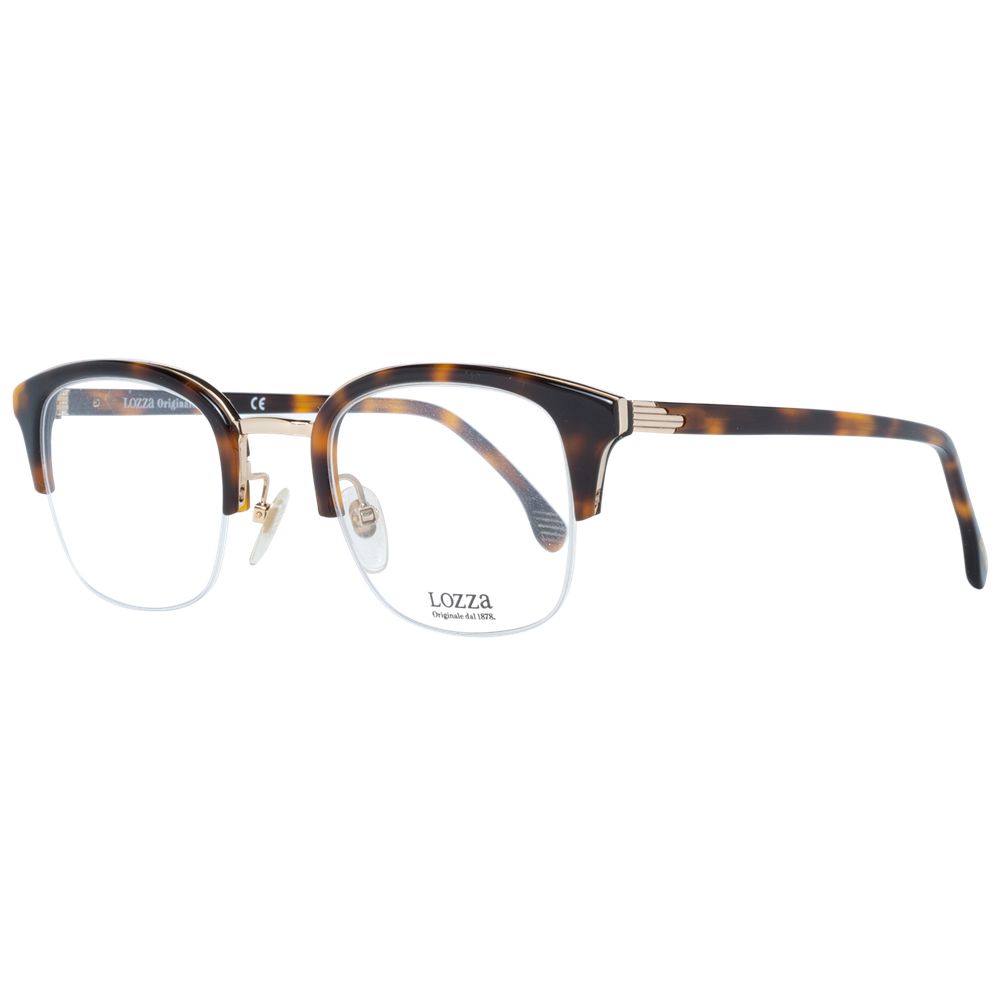 Brown Unisex Glasses Frame Lozza