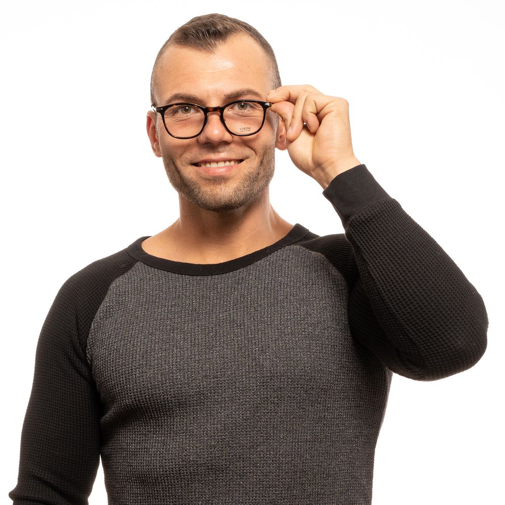 Brown Men Glasses Frame Lozza