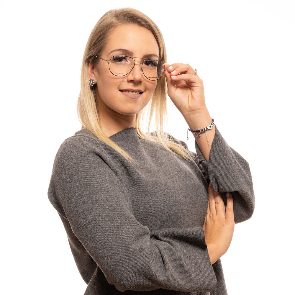 Gold Women Glasses Frame Zadig & Voltaire