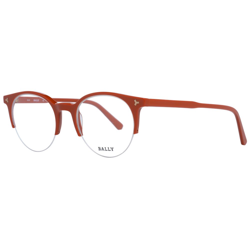 Brown Unisex Glasses Frame Bally