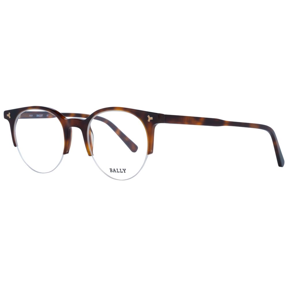 Brown Unisex Glasses Frame Bally