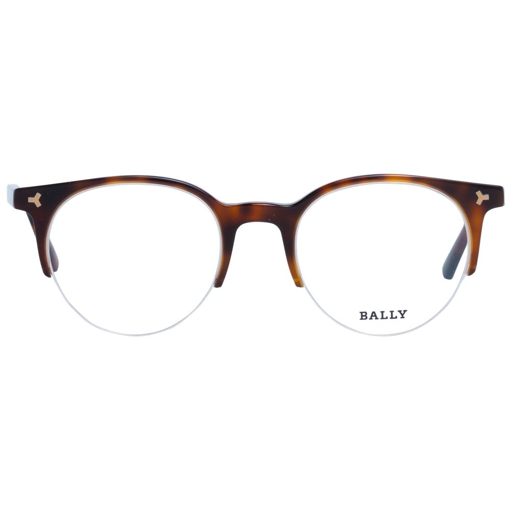 Brown Unisex Glasses Frame Bally