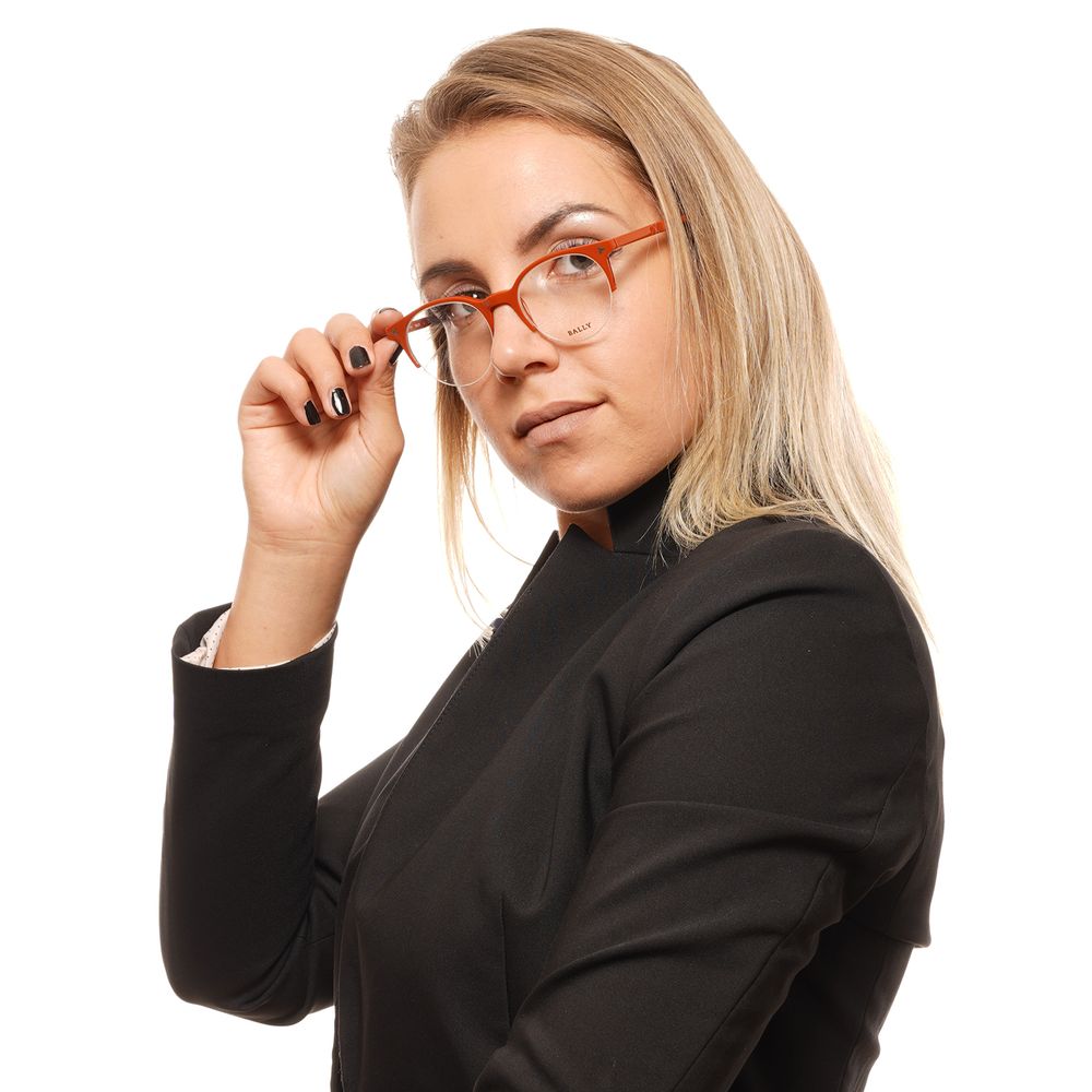 Brown Unisex Glasses Frame Bally