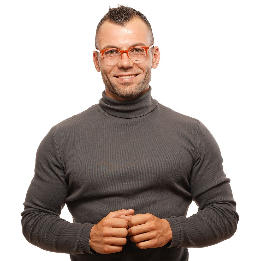 Brown Unisex Glasses Frame Bally