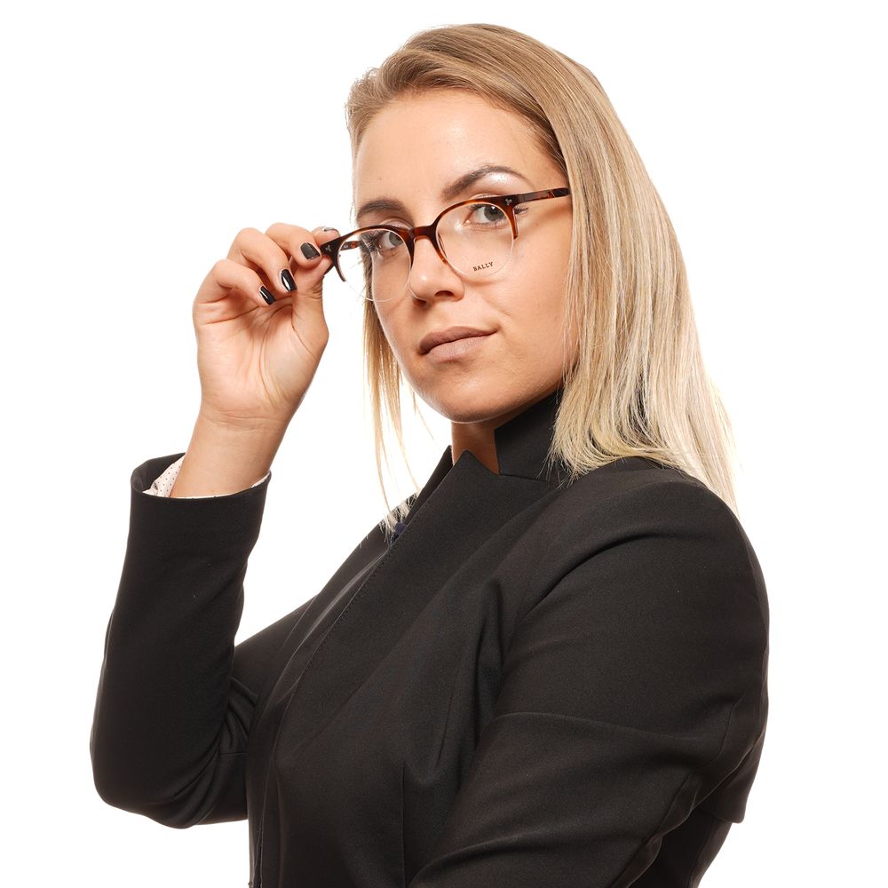 Brown Unisex Glasses Frame Bally