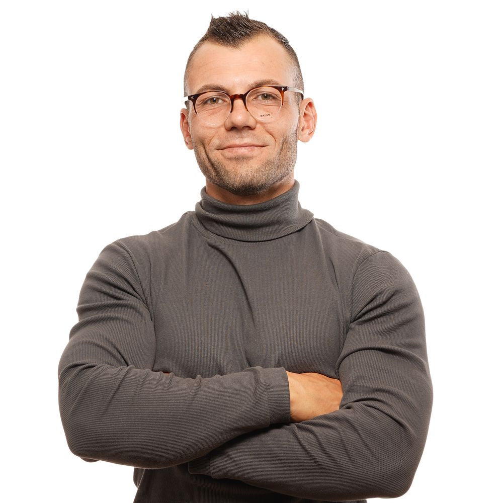 Brown Unisex Glasses Frame Bally