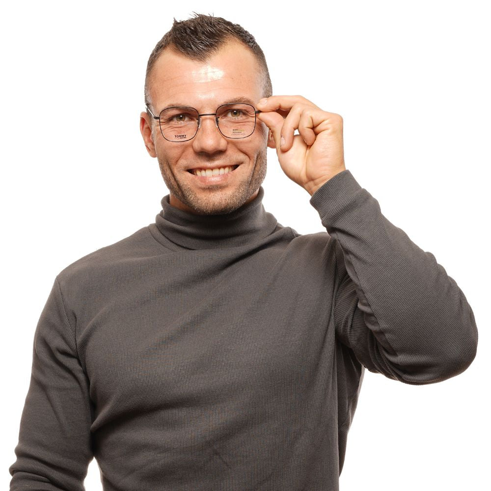 Black Unisex Glasses Frame Tommy Hilfiger