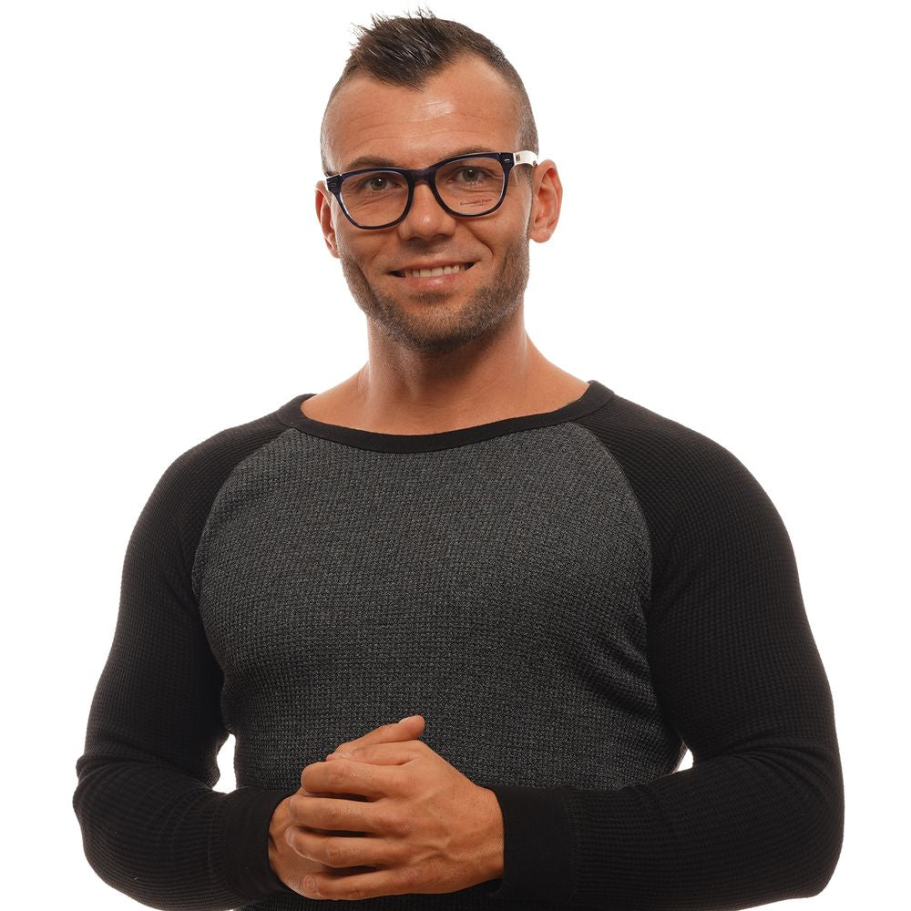 Blue Men Glasses Frame Ermenegildo Zegna