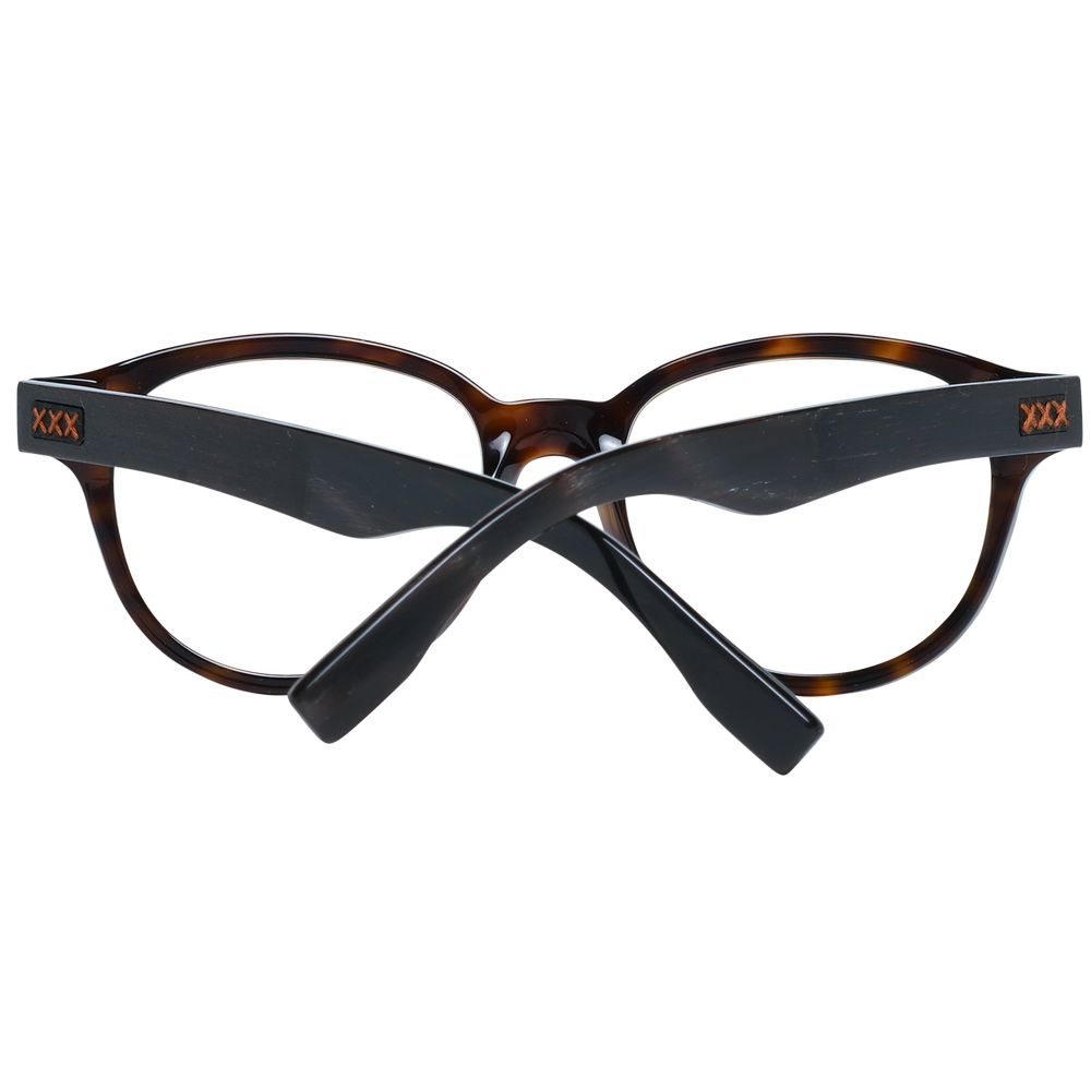 Brown Men Glasses Frame Ermenegildo Zegna