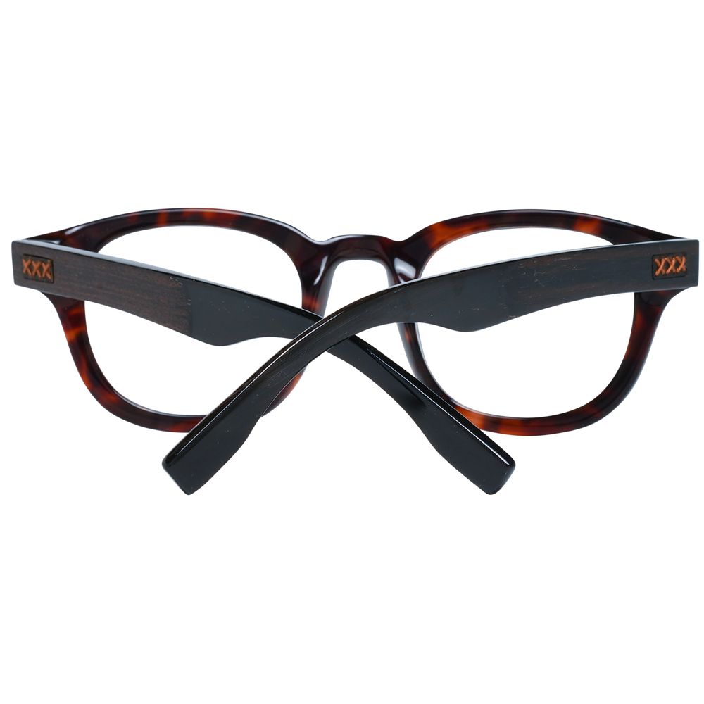 Brown Men Glasses Frame Ermenegildo Zegna