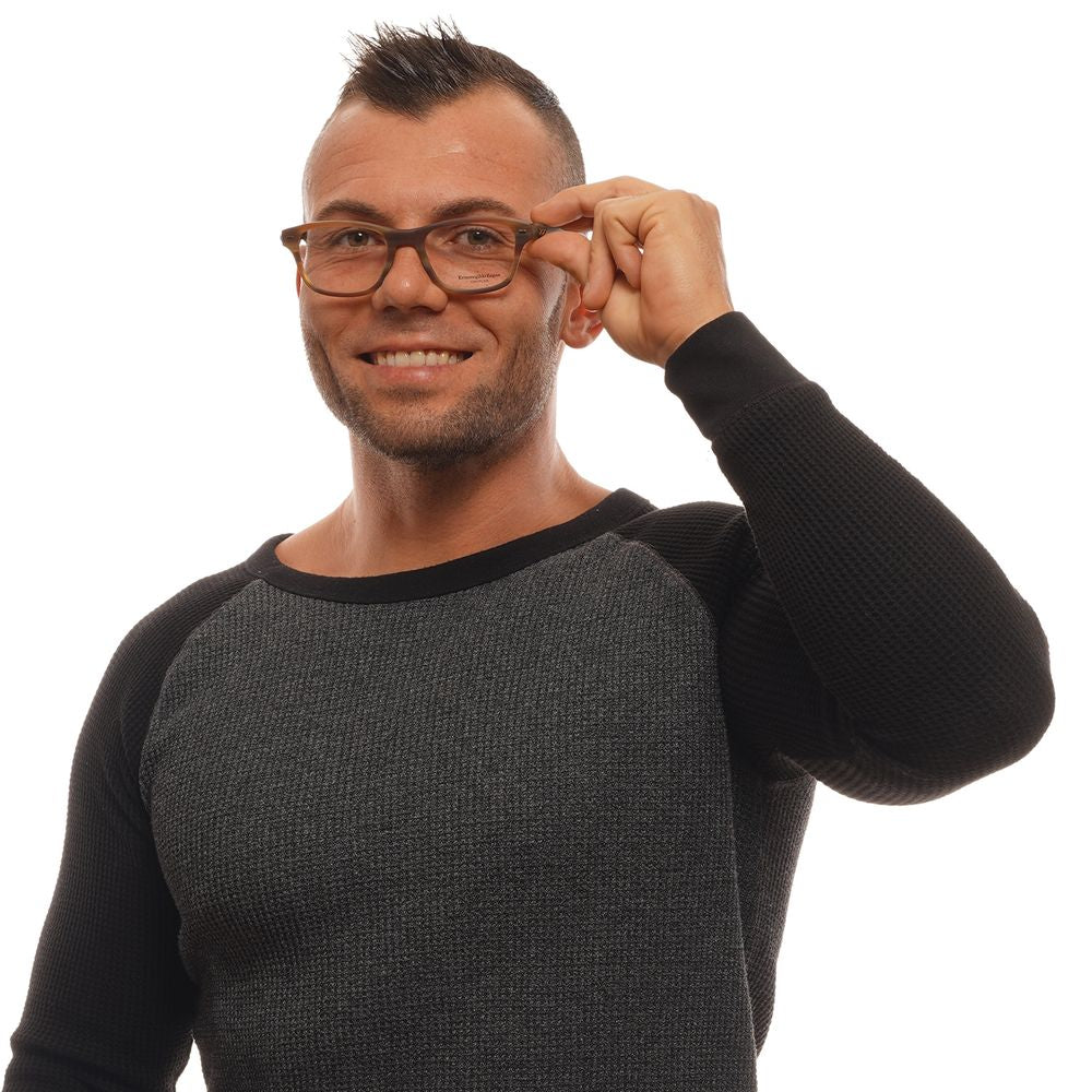 Brown Men Glasses Frame Ermenegildo Zegna