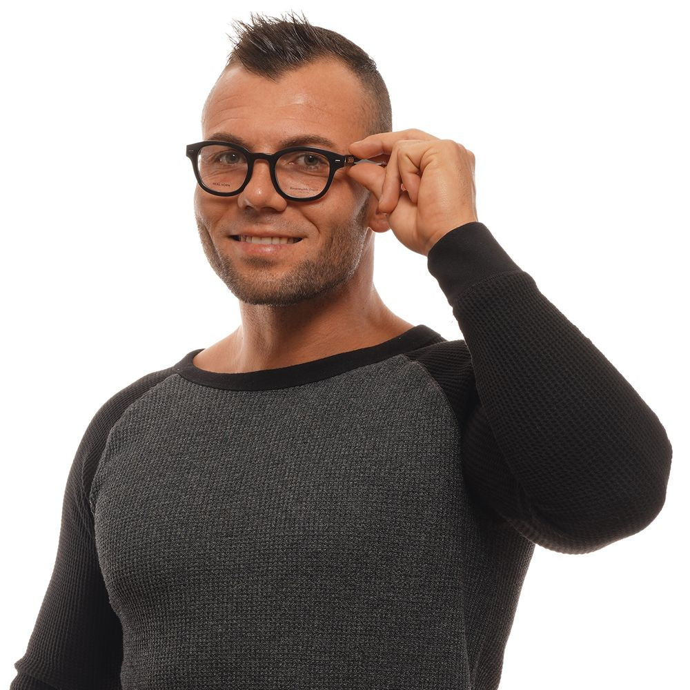 Black Men Glasses Frame Ermenegildo Zegna