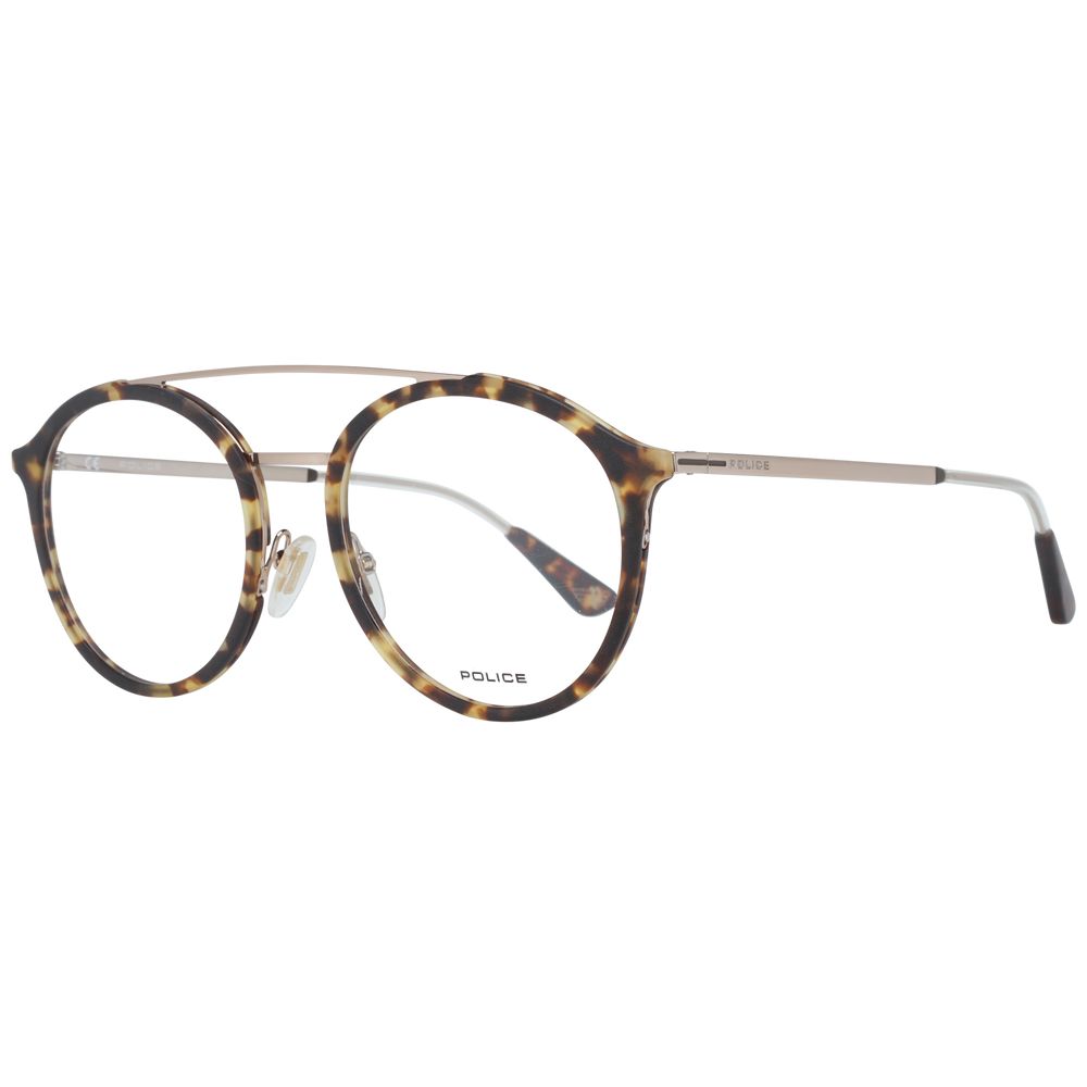 Brown Men Glasses Frame Police