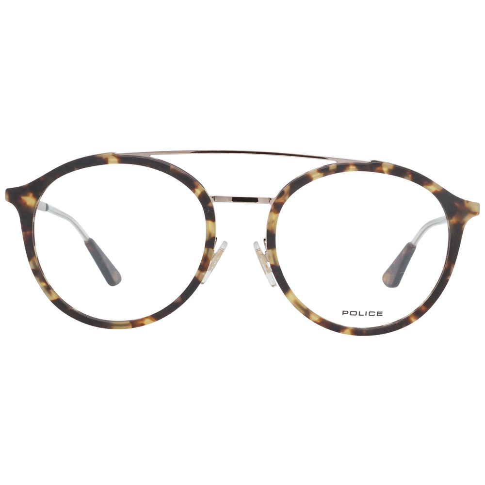 Brown Men Glasses Frame Police