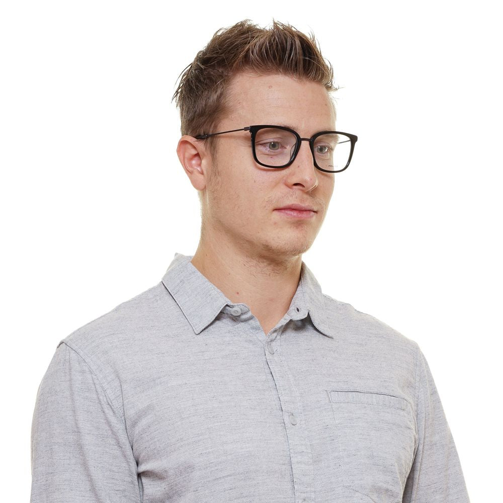 Black Men Glasses Frame Police