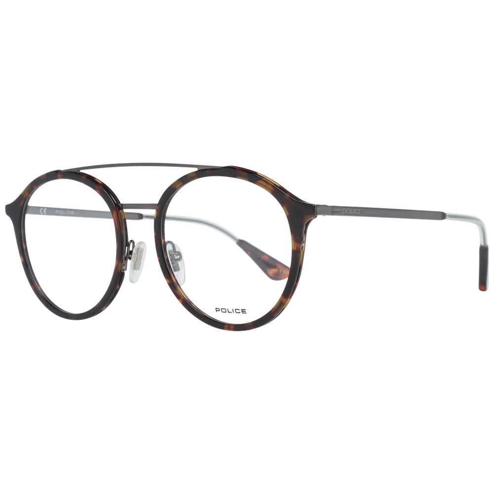 Brown Men Glasses Frame Police