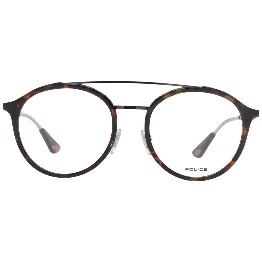Brown Men Glasses Frame Police