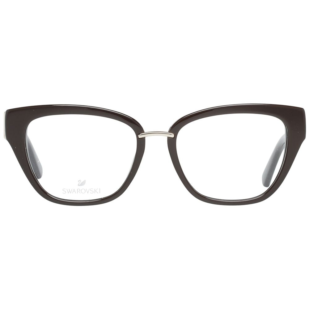 Brown Women Glasses Frame Swarovski