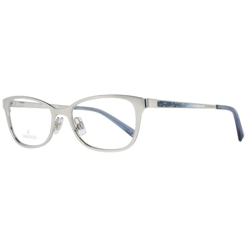 Silver Women Glasses Frame Swarovski