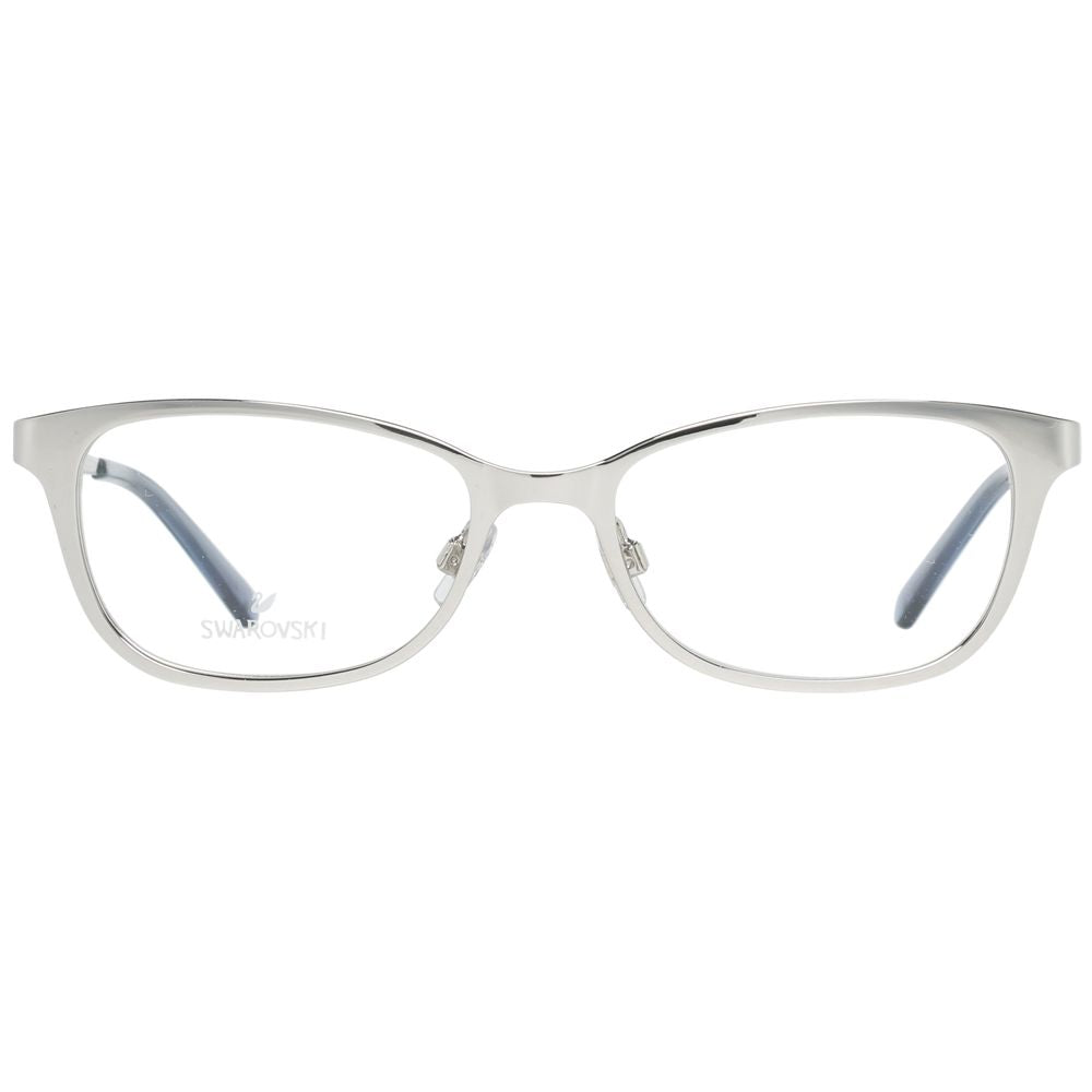 Silver Women Glasses Frame Swarovski