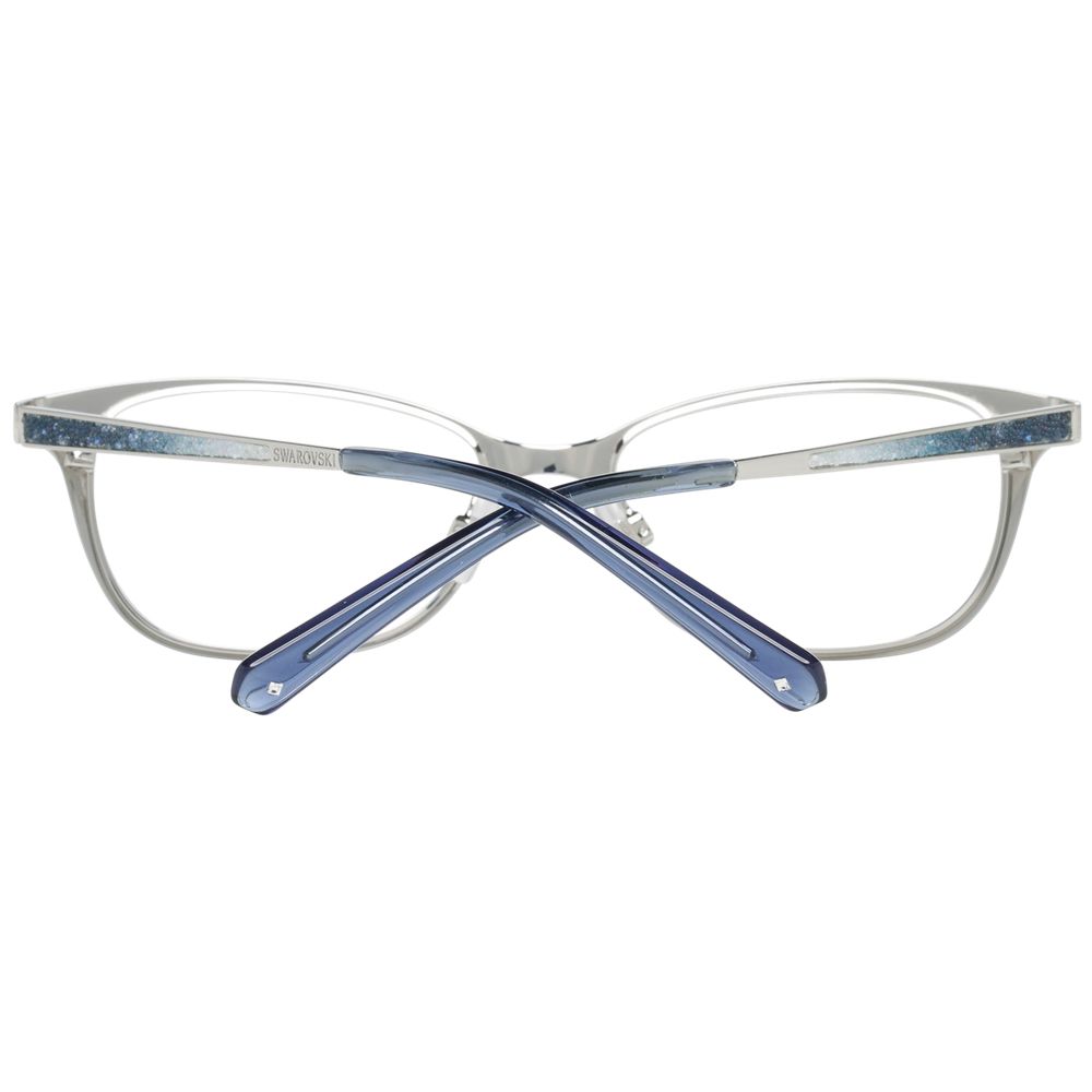 Silver Women Glasses Frame Swarovski