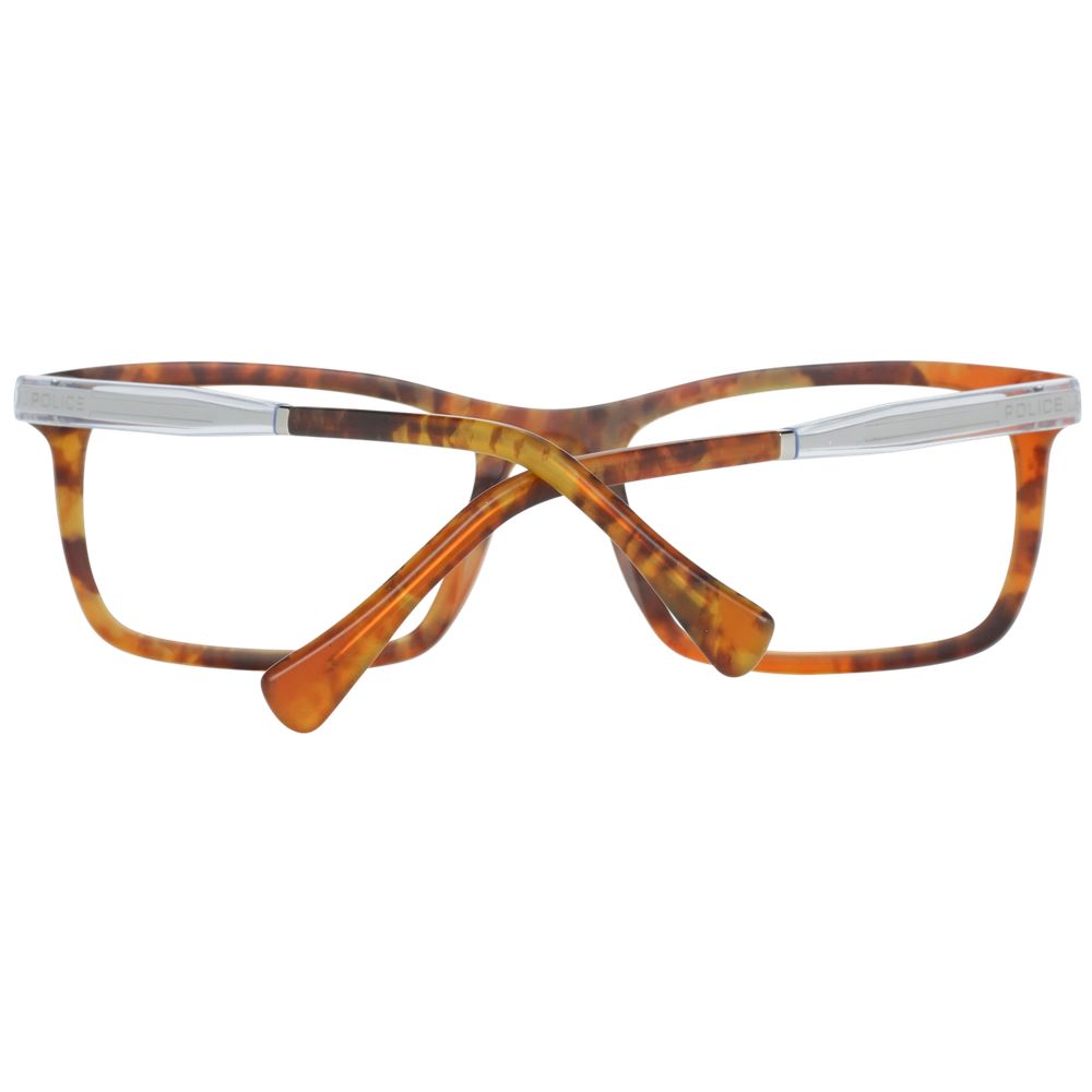 Brown Men Glasses Frame Police