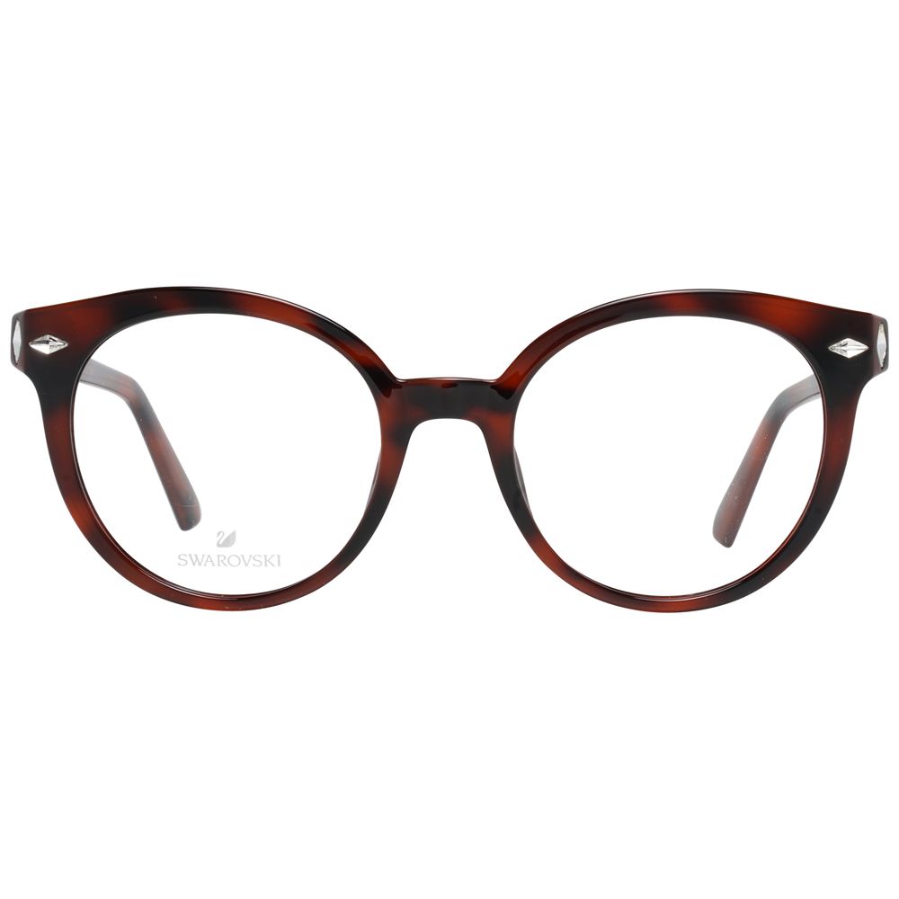 Brown Women Glasses Frame Swarovski