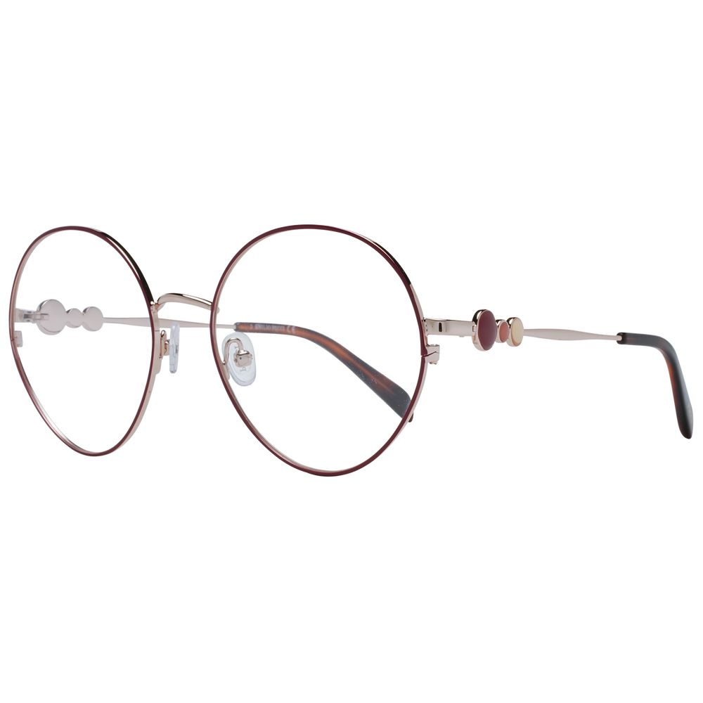 Red Women Glasses Frame Emilio Pucci