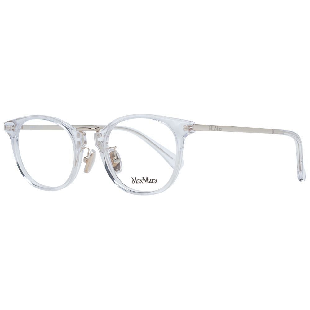 White Women Glasses Frame Max Mara