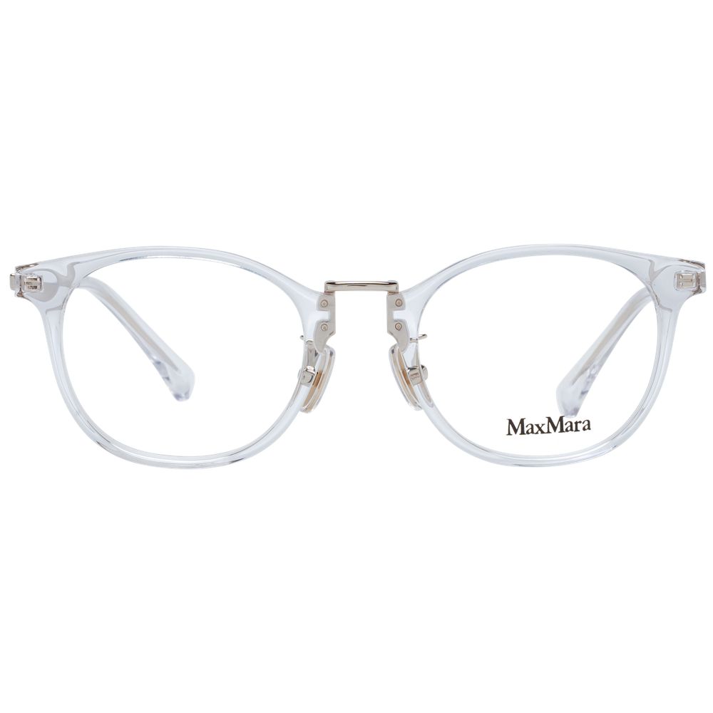 White Women Glasses Frame Max Mara