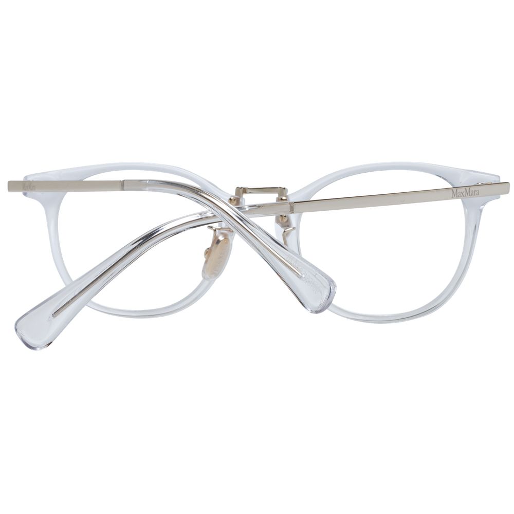 White Women Glasses Frame Max Mara