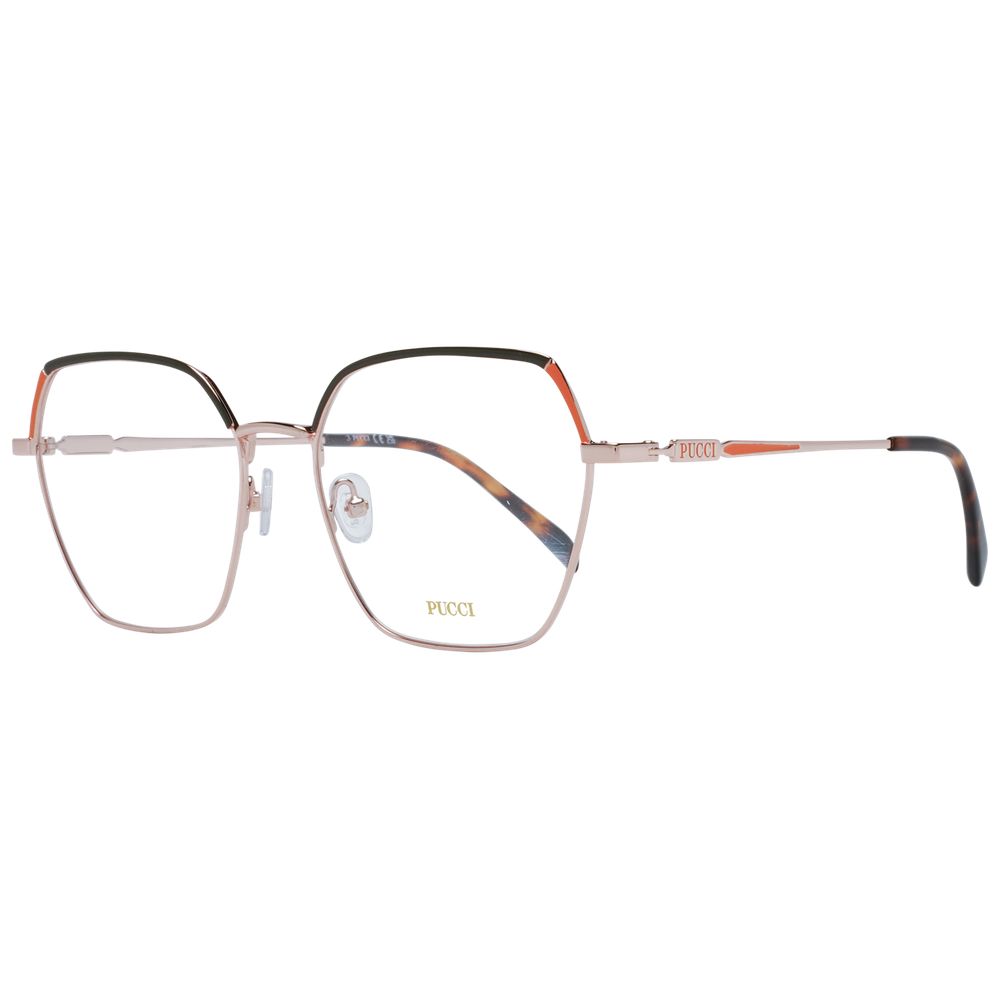 Rose Gold Women Glasses Frame Emilio Pucci