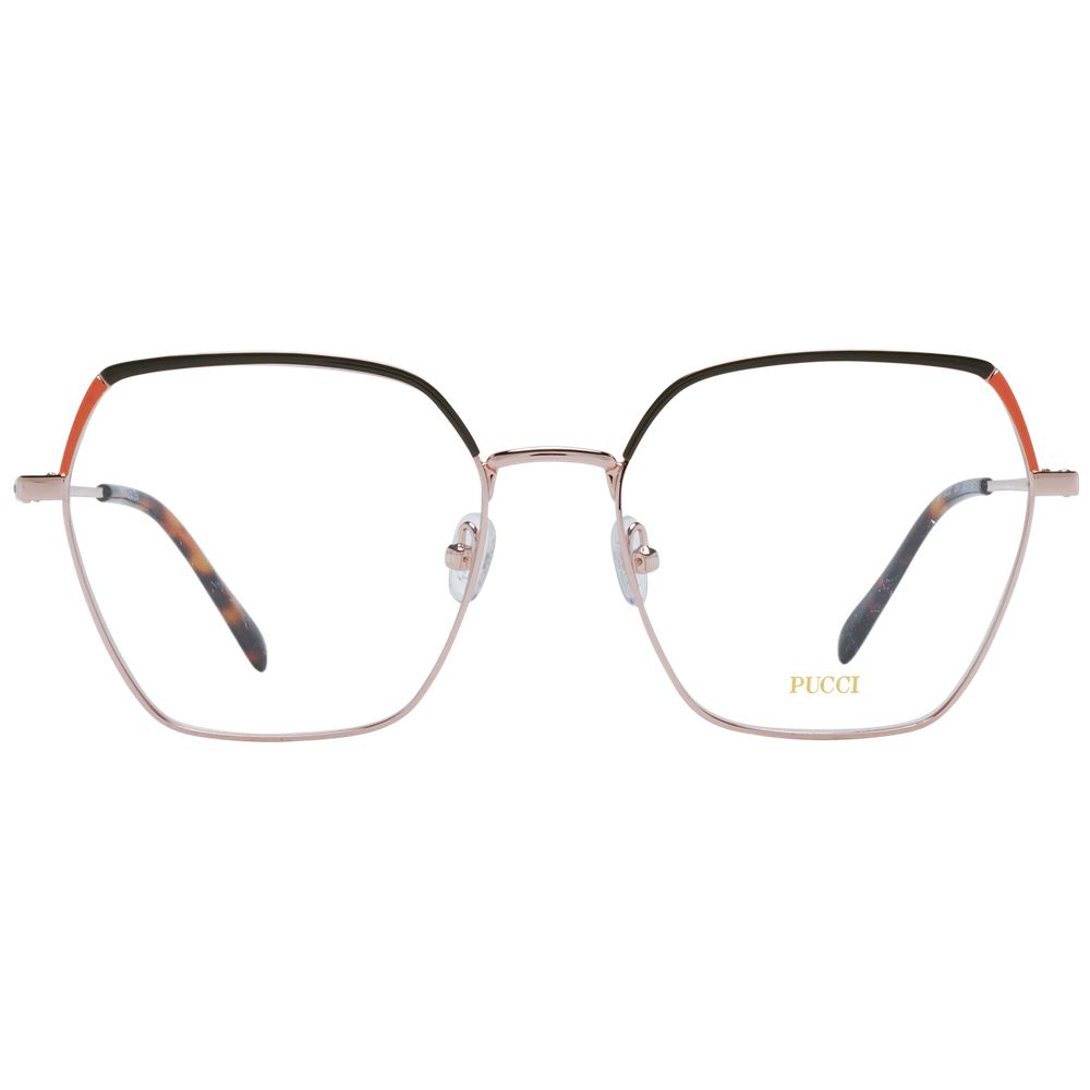 Rose Gold Women Glasses Frame Emilio Pucci