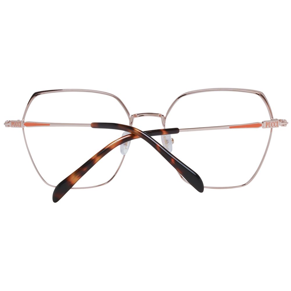 Rose Gold Women Glasses Frame Emilio Pucci