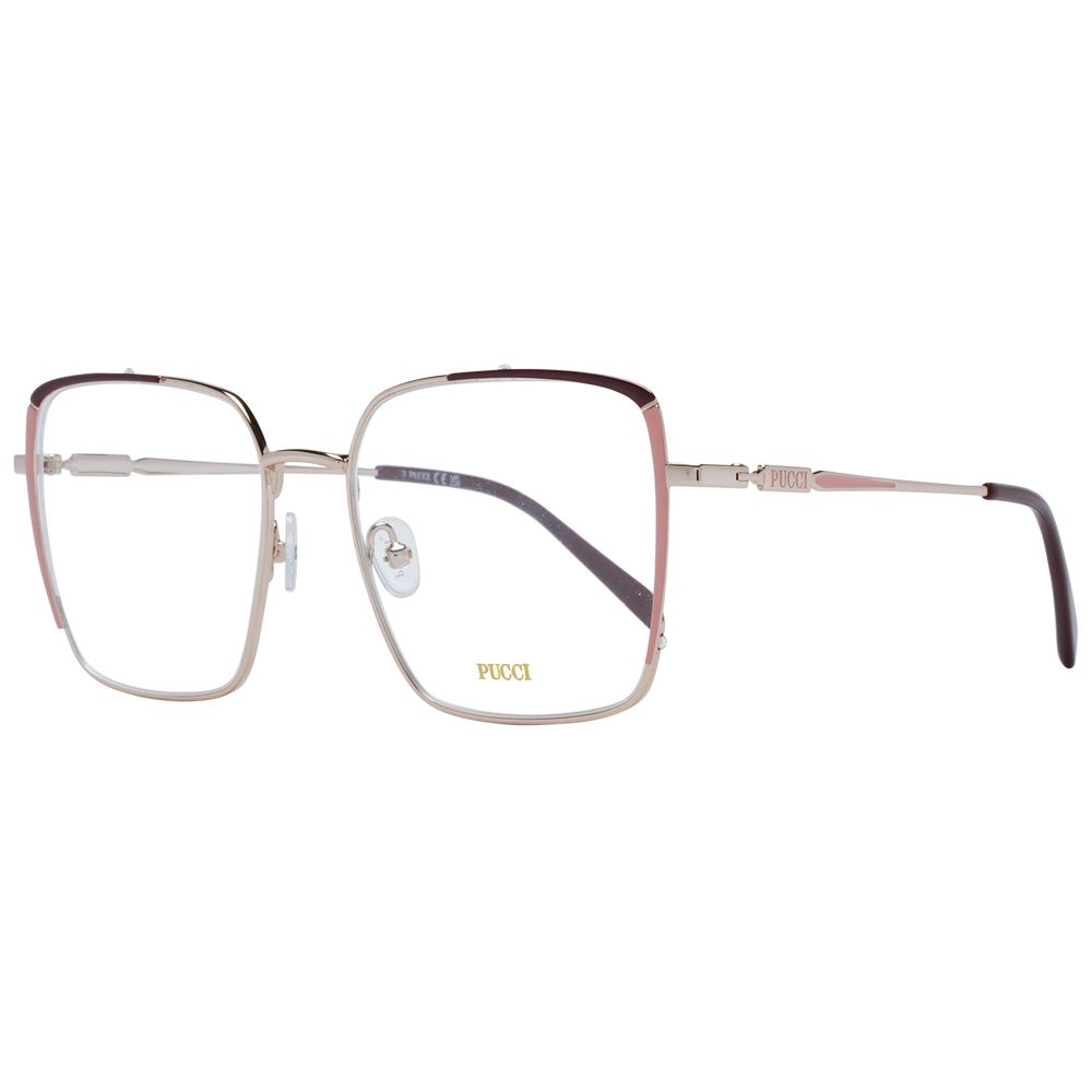 Silver Women Glasses Frame Emilio Pucci