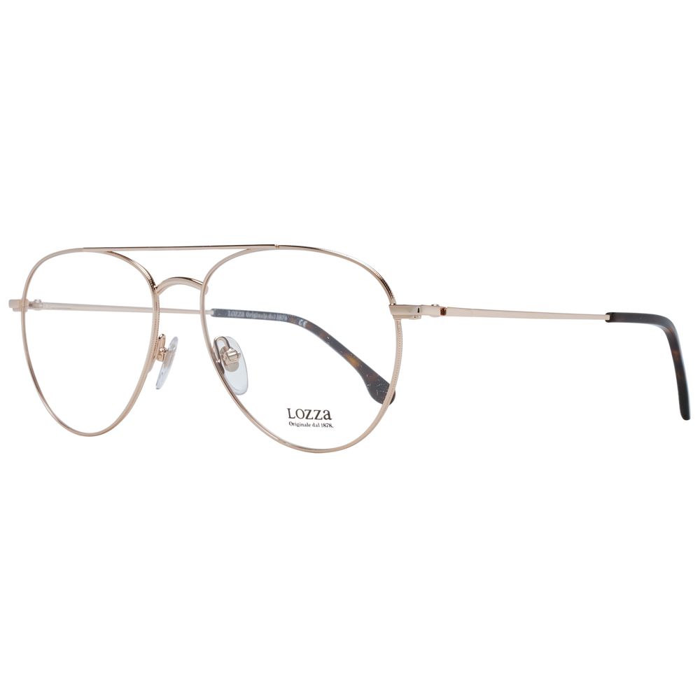 Gold Unisex Glasses Frame Lozza