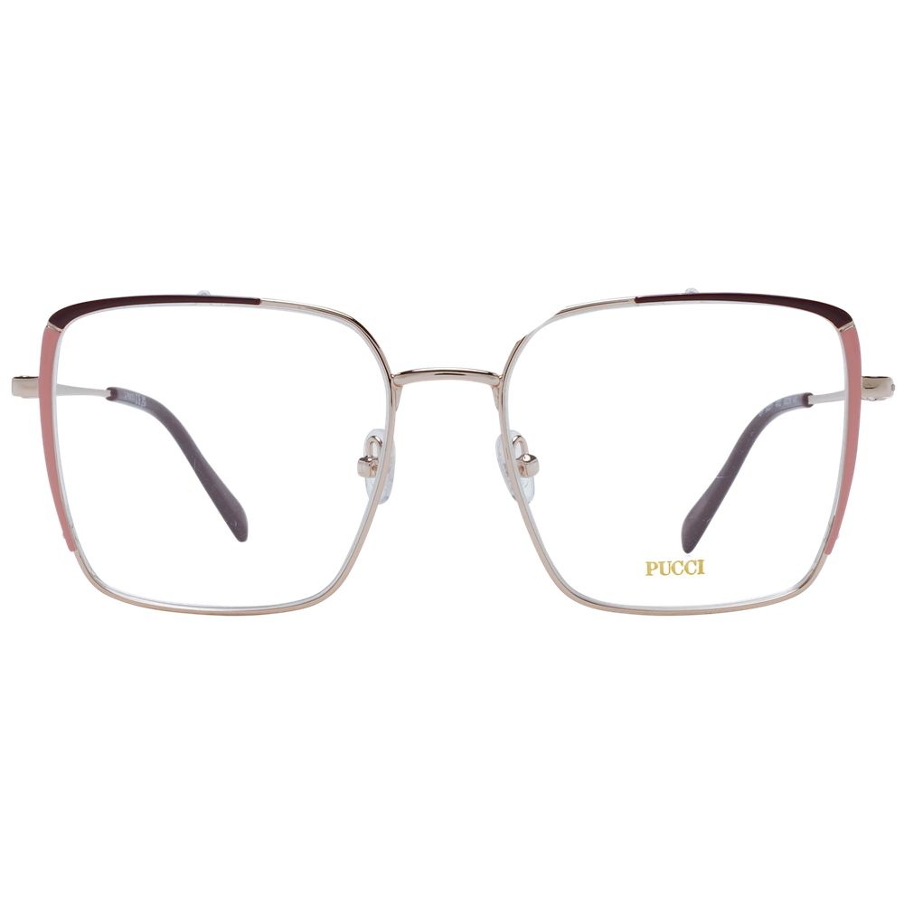 Silver Women Glasses Frame Emilio Pucci