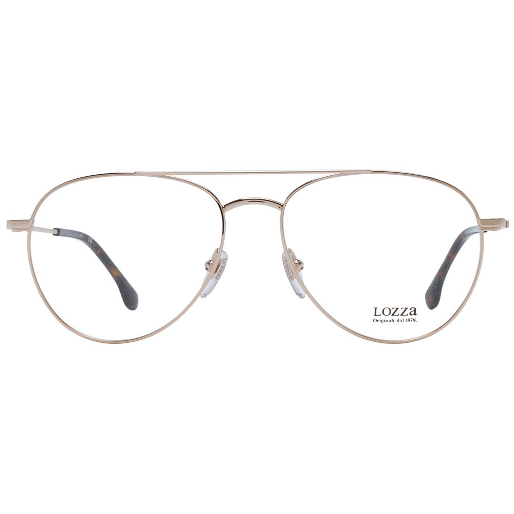 Gold Unisex Glasses Frame Lozza